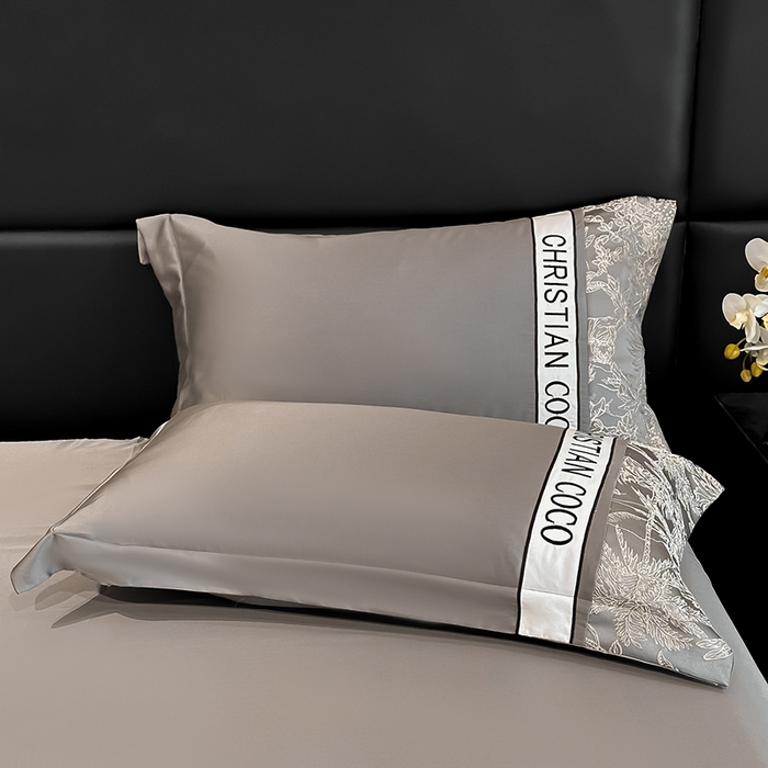 91家纺网 家纺一手货源 找家纺 苏源家居 2026新款轻奢水洗天丝刺绣拼接浮雕夏被夏凉被空调被四件套-梦境 梦境-浅灰