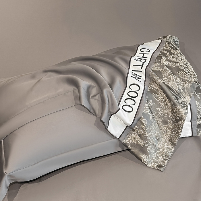 91家纺网 家纺一手货源 找家纺 苏源家居 2026新款轻奢水洗天丝刺绣拼接浮雕夏被夏凉被空调被四件套-梦境 梦境-浅灰