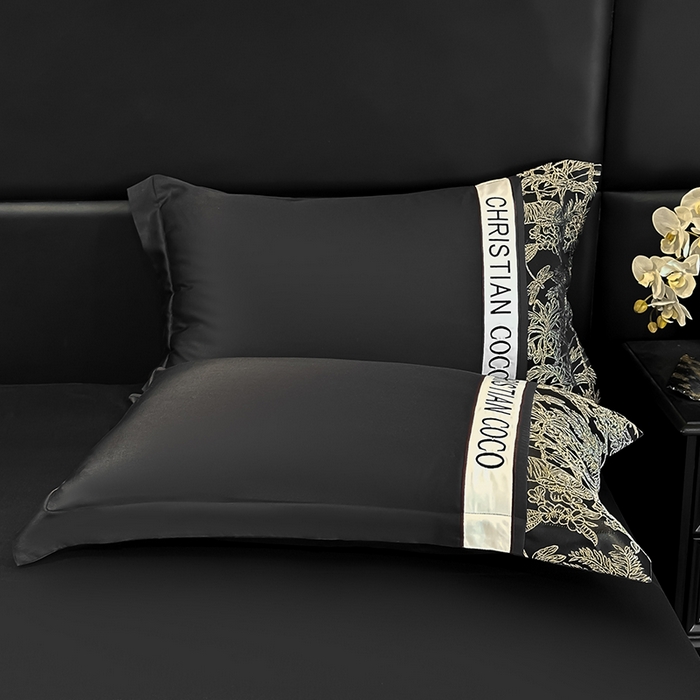 91家纺网 家纺一手货源 找家纺 苏源家居 2026新款轻奢水洗天丝刺绣拼接浮雕夏被夏凉被空调被四件套-梦境 梦境-耀黑