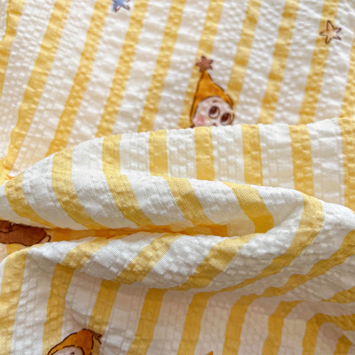 91家纺网 家纺一手货源 找家纺 一比一家纺 2026春夏新款三角针泡芙纱夏被夏凉被空调被四件套 三角针夏被-哈喽星人