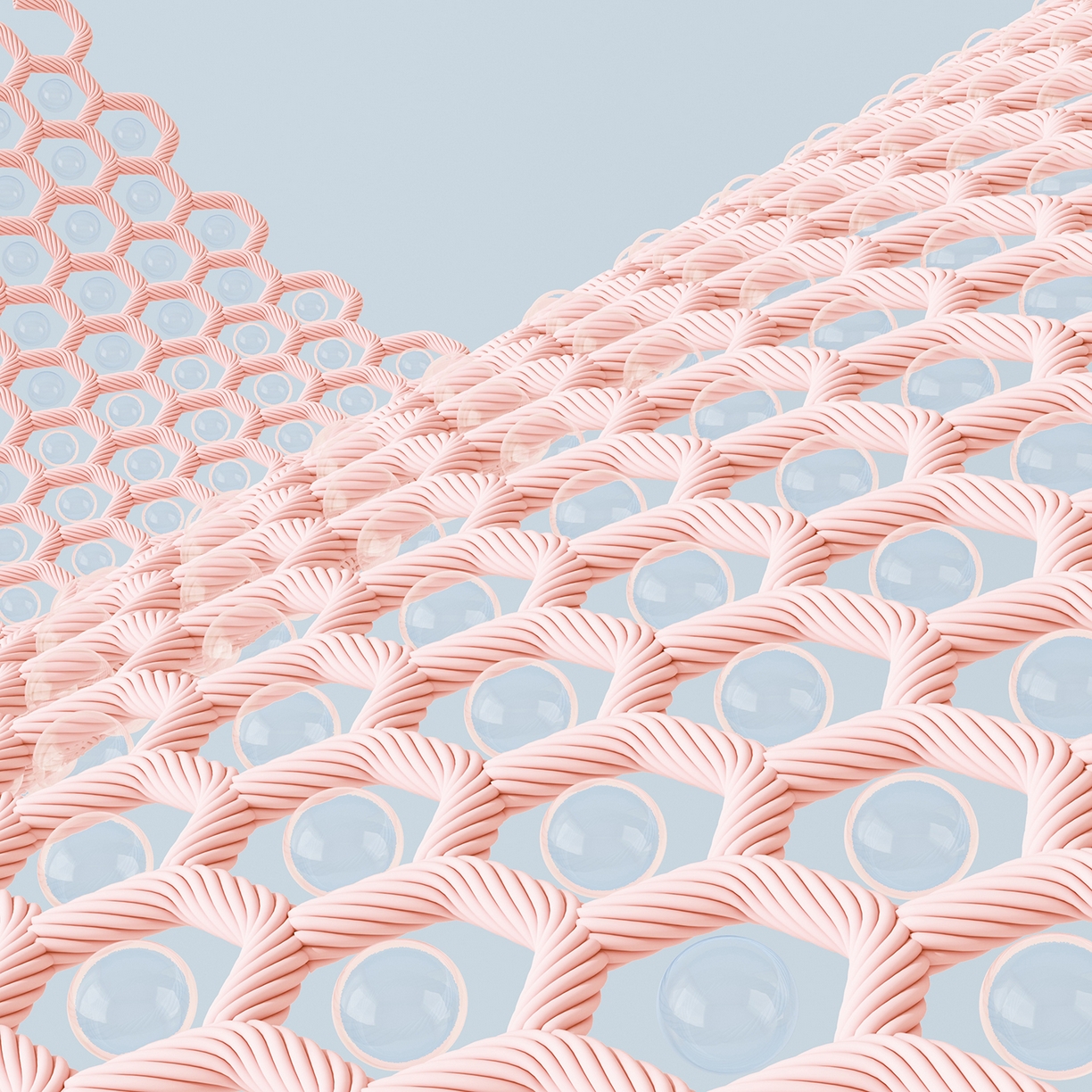 91家纺网 家纺一手货源 找家纺 曼陀罗 2026新款海洋丝凉感冰咖方格凉席-平铺款 粉黛玉