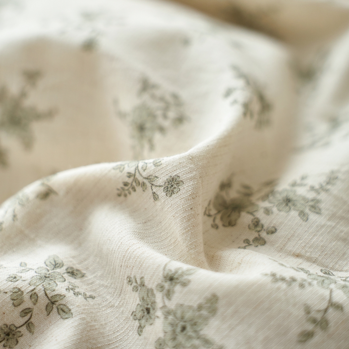 91家纺网 家纺一手货源 找家纺 亿梵家居 2026春夏新款A类棉麻印花四件套 清风蝶语