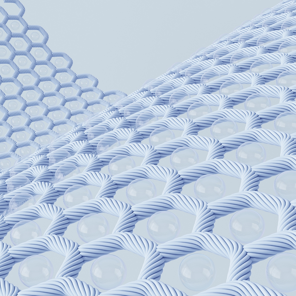 91家纺网 家纺一手货源 找家纺 曼陀罗 2026新款海洋丝凉感冰咖方格凉席-平铺款 海之蓝