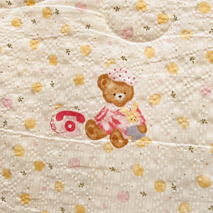 91家纺网 家纺一手货源 找家纺 一比一家纺 2026春夏新款三角针泡芙纱夏被夏凉被空调被四件套 三角针夏被-棕熊宝贝