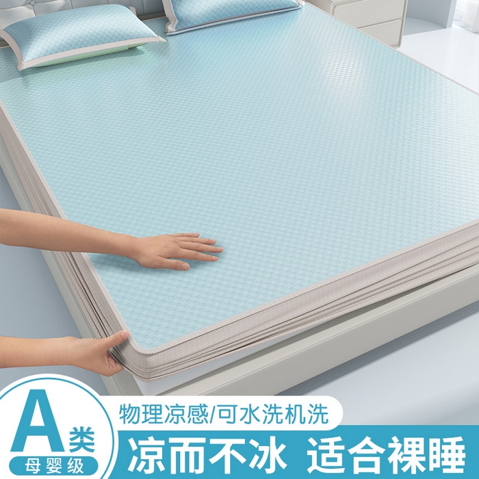 91家纺网 家纺一手货源 找家纺 曼陀罗 2025新款水洗棉被套单品被套 米绿格