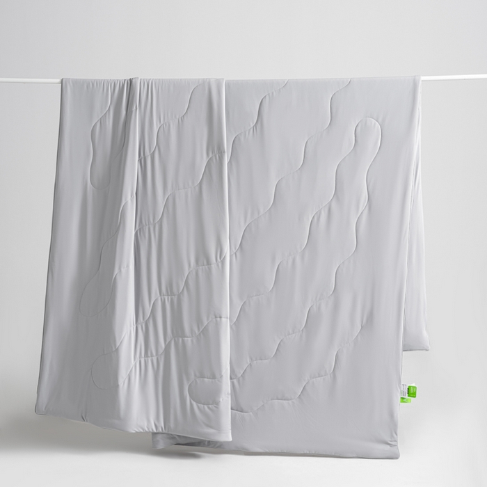 91家纺网 家纺一手货源 找家纺 CINNY馨宜 2026春夏新款瓜瓜锦氨凉感夏被夏凉被空调被 青城灰