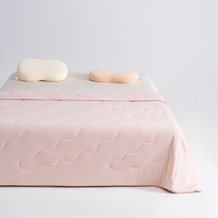 91家纺网 家纺一手货源 找家纺 CINNY馨宜 2026春夏新款瓜瓜锦氨凉感夏被夏凉被空调被 珊瑚粉