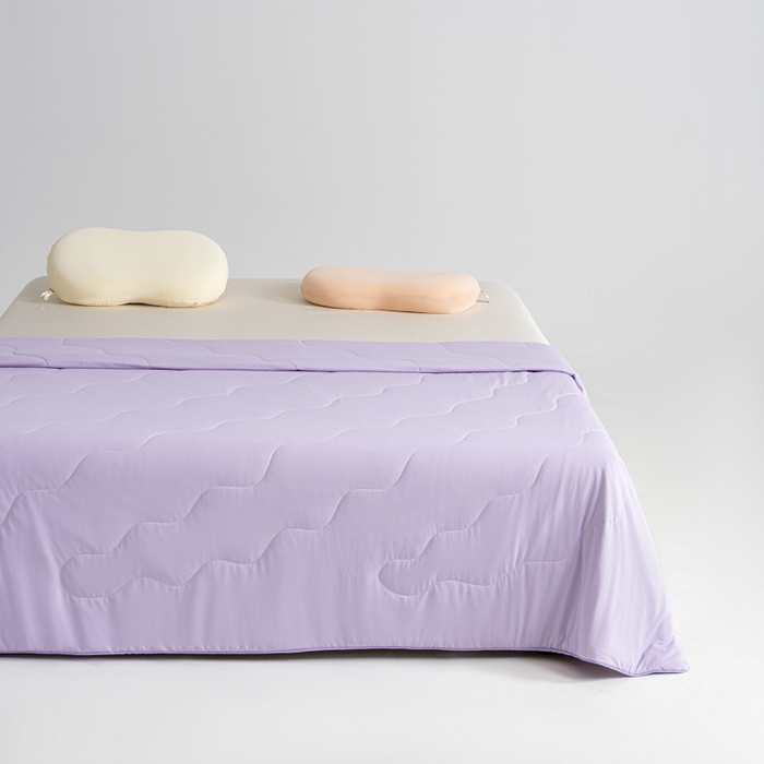 91家纺网 家纺一手货源 找家纺 CINNY馨宜 2026春夏新款瓜瓜锦氨凉感夏被夏凉被空调被 樱花紫