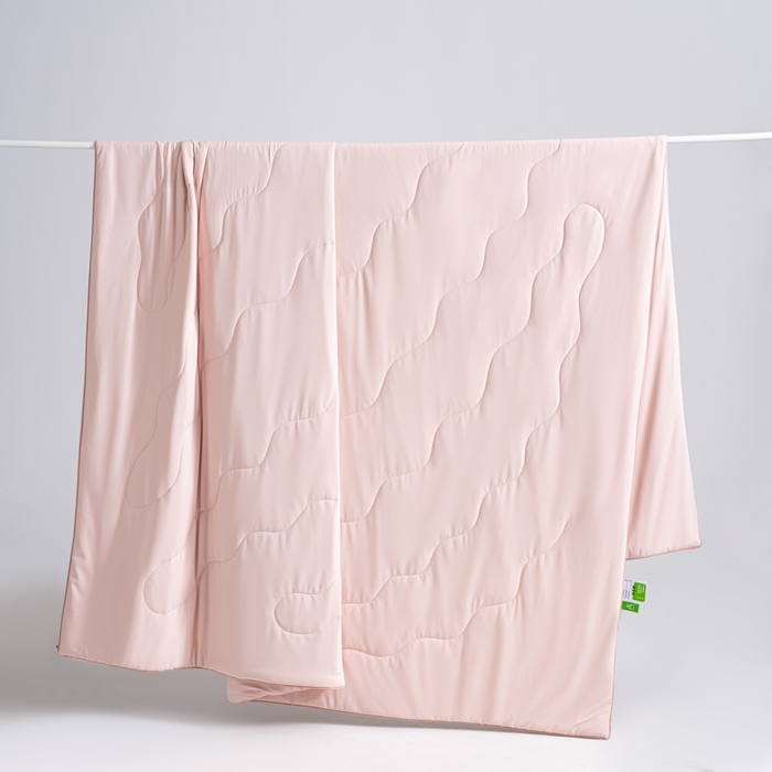 91家纺网 家纺一手货源 找家纺 CINNY馨宜 2026春夏新款瓜瓜锦氨凉感夏被夏凉被空调被 珊瑚粉