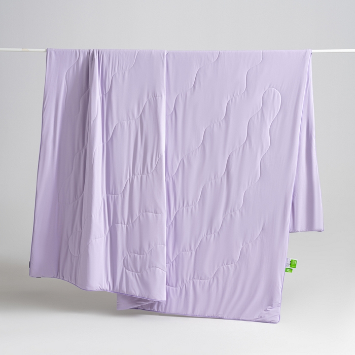 91家纺网 家纺一手货源 找家纺 CINNY馨宜 2026春夏新款瓜瓜锦氨凉感夏被夏凉被空调被 樱花紫