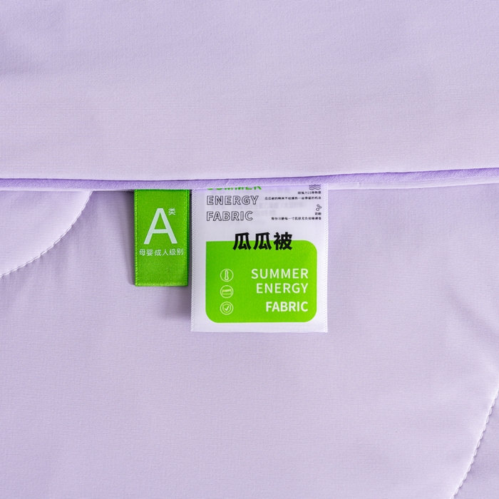 91家纺网 家纺一手货源 找家纺 CINNY馨宜 2026春夏新款瓜瓜锦氨凉感夏被夏凉被空调被 樱花紫