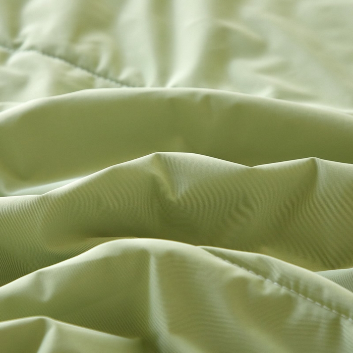 91家纺网 家纺一手货源 找家纺 库里梦家纺 2026新款A类母婴级冰肤凉感夏被锦氨双面凉皮皮夏凉被 凉皮皮-绿