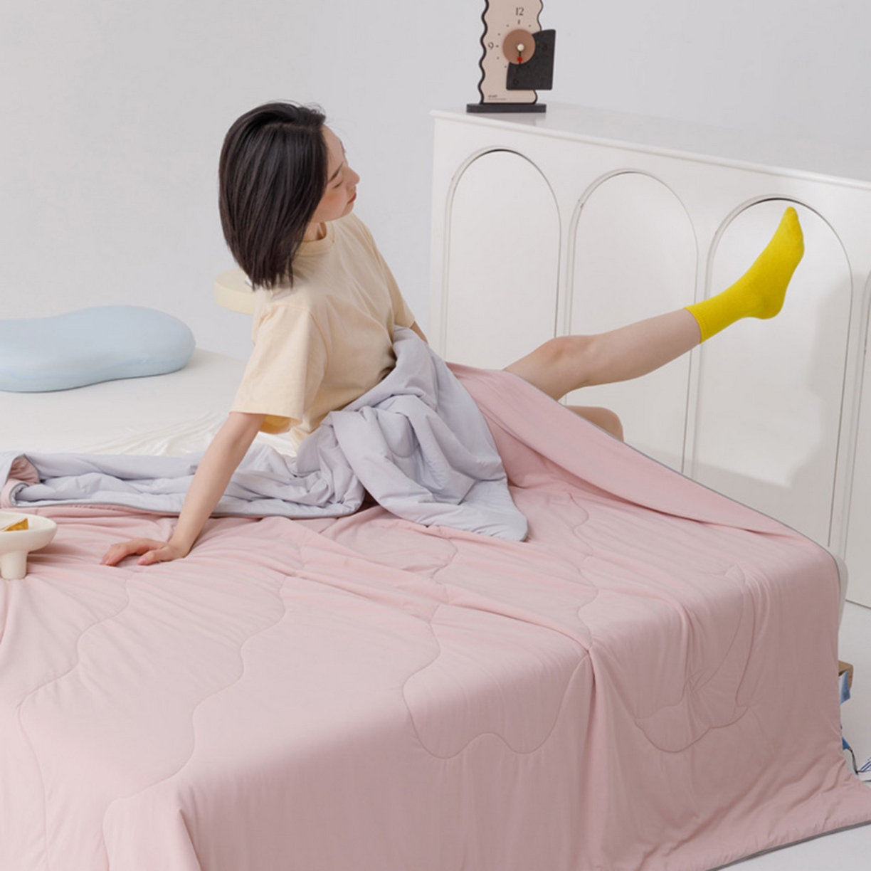 91家纺网 家纺一手货源 找家纺 （总）CINNY馨宜 2026新款A类180g高克重锦氨凉感 冷布丁凉感防蚊即刻凉感夏被