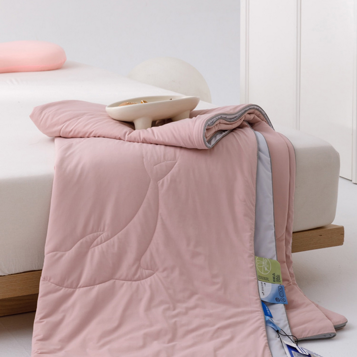 91家纺网 家纺一手货源 找家纺 CINNY馨宜 2026新款A类180g高克重锦氨凉感 冷布丁凉感防蚊即刻凉感夏被 可可粉