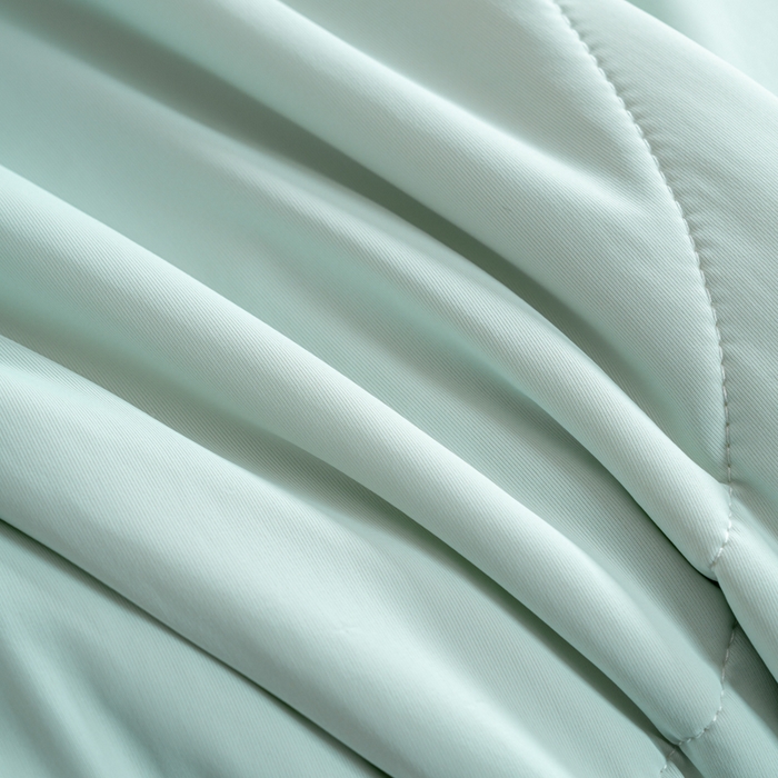 91家纺网 家纺一手货源 找家纺 CINNY馨宜 2026新款A类180g高克重锦氨凉感 冷布丁凉感防蚊即刻凉感夏被 凉感蓝