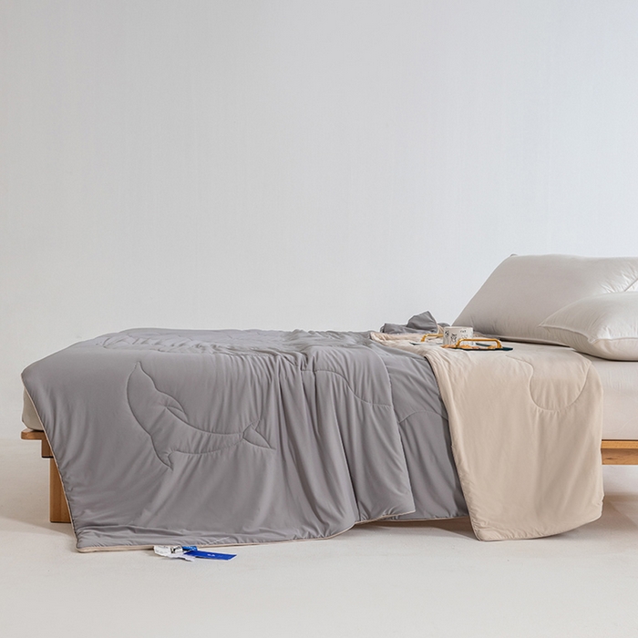 91家纺网 家纺一手货源 找家纺 （总）CINNY馨宜 2026新款A类锦氨凉感冷布丁防蚊双面睡感夏被