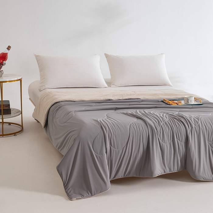 91家纺网 家纺一手货源 找家纺 （总）CINNY馨宜 2026新款A类锦氨凉感冷布丁防蚊双面睡感夏被