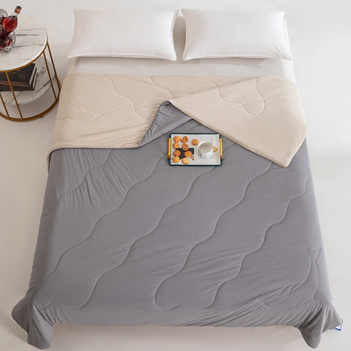 91家纺网 家纺一手货源 找家纺 （总）CINNY馨宜 2026新款A类锦氨凉感冷布丁防蚊双面睡感夏被