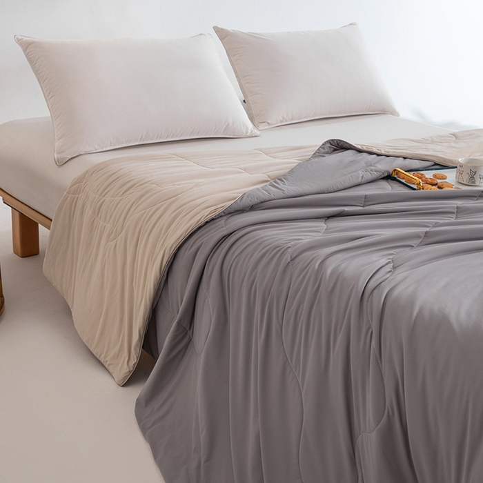 91家纺网 家纺一手货源 找家纺 （总）CINNY馨宜 2026新款A类锦氨凉感冷布丁防蚊双面睡感夏被