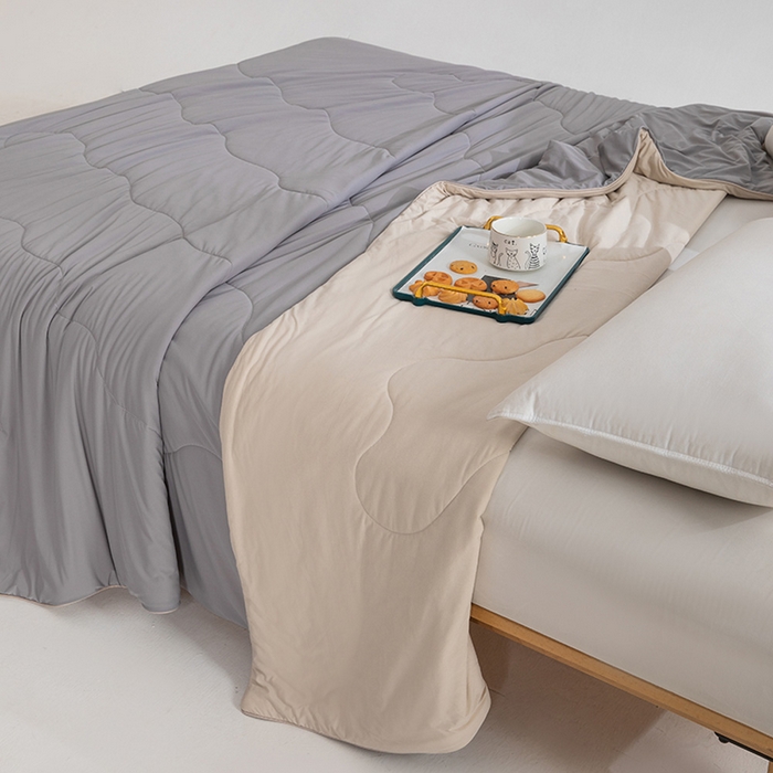 91家纺网 家纺一手货源 找家纺 （总）CINNY馨宜 2026新款A类锦氨凉感冷布丁防蚊双面睡感夏被