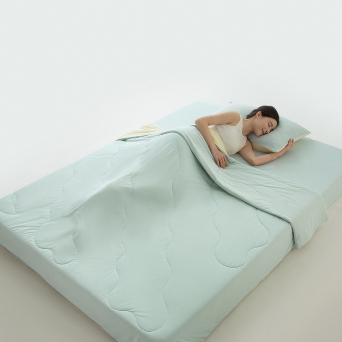 CINNY馨宜 2026新款A类锦氨凉感冷布丁防蚊双面睡感夏被 凉感蓝