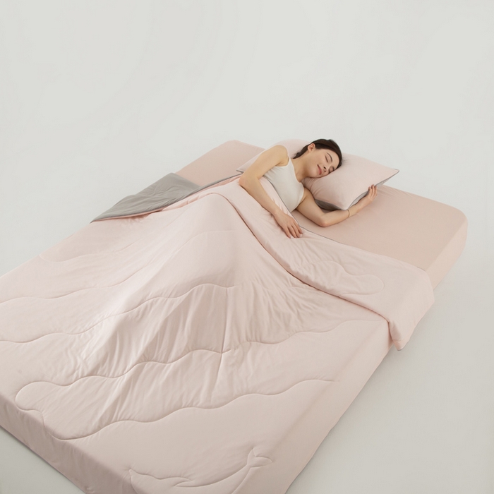 CINNY馨宜 2026新款A类锦氨凉感冷布丁防蚊双面睡感夏被 草莓粉