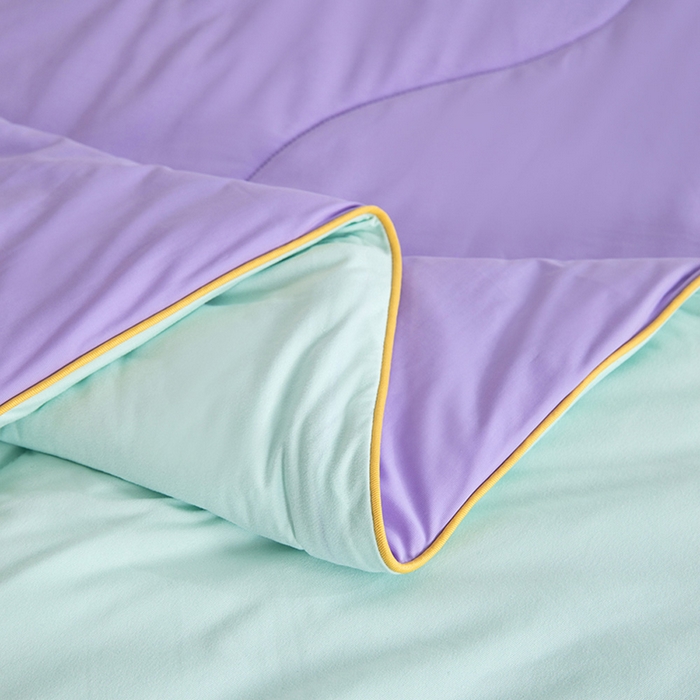 91家纺网 家纺一手货源 找家纺 CINNY馨宜 2026新款A类锦氨凉感冷布丁防蚊双面睡感夏被 芋泥紫