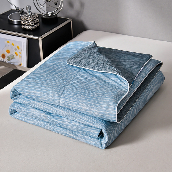 （总）库里梦家纺 2026新款凉感条纹针织冰淇淋空调被夏被夏凉被