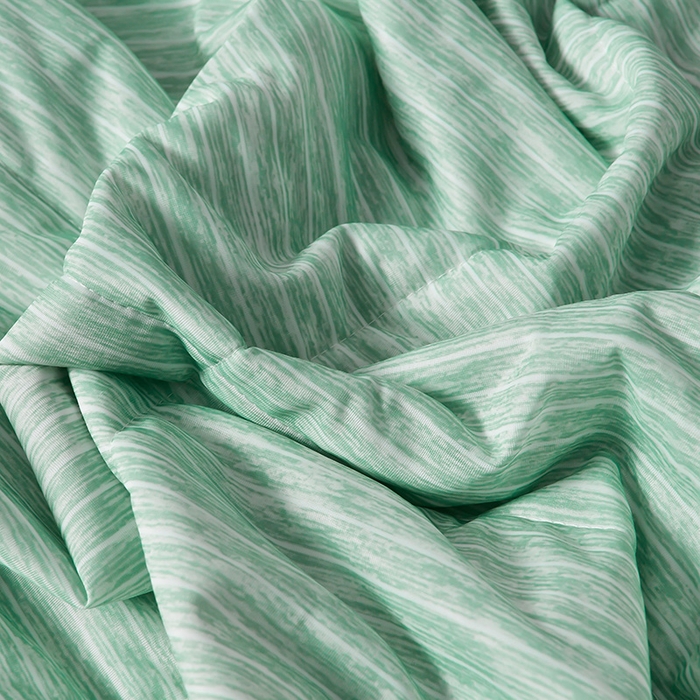 91家纺网 家纺一手货源 找家纺 库里梦家纺 2026新款凉感条纹针织冰淇淋空调被夏被夏凉被 水绿