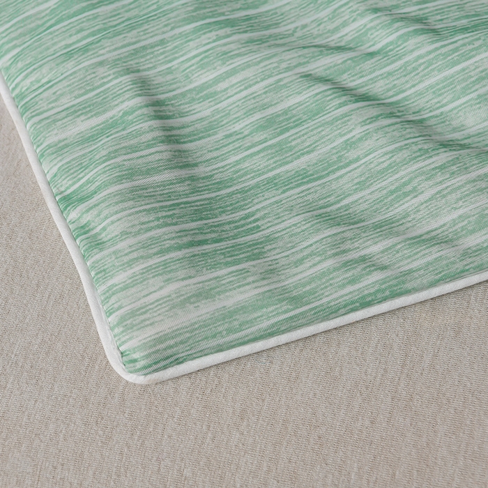 91家纺网 家纺一手货源 找家纺 库里梦家纺 2026新款凉感条纹针织冰淇淋空调被夏被夏凉被 水绿