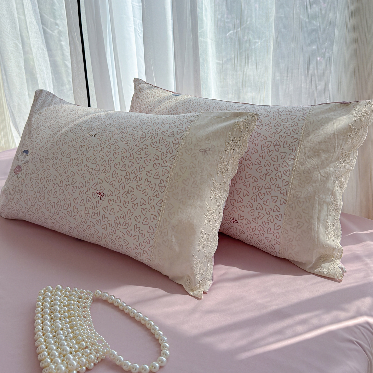 91家纺网 家纺一手货源 找家纺 竹合家纺 2026春夏新款古法水洗仿棉云感棉夏被四件套全棉花边印花夏凉被空调被 甜梦小狗