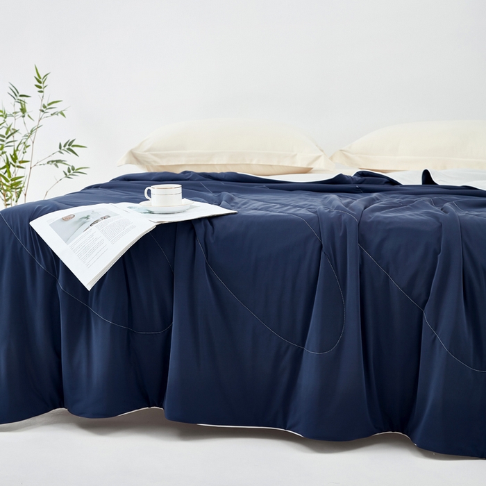 91家纺网 家纺一手货源 找家纺 （总）库里梦家纺 2026新款深海水藻凉感被夏被夏凉被空调被礼盒装