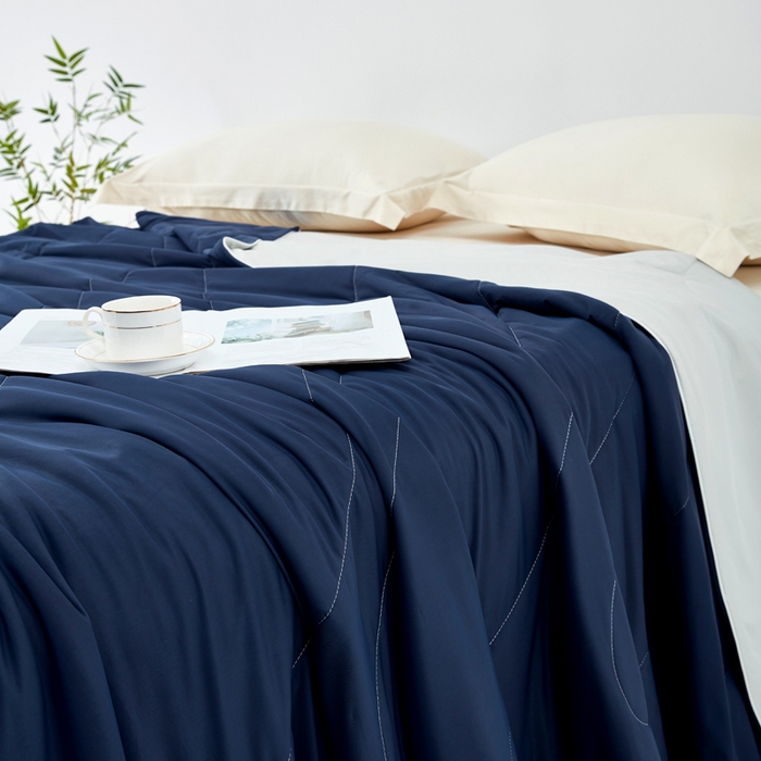 91家纺网 家纺一手货源 找家纺 （总）库里梦家纺 2026新款深海水藻凉感被夏被夏凉被空调被礼盒装