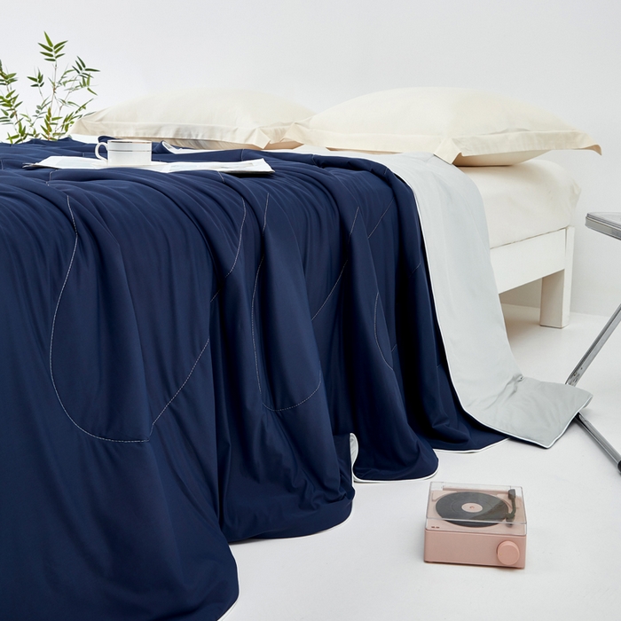 91家纺网 家纺一手货源 找家纺 （总）库里梦家纺 2026新款深海水藻凉感被夏被夏凉被空调被礼盒装