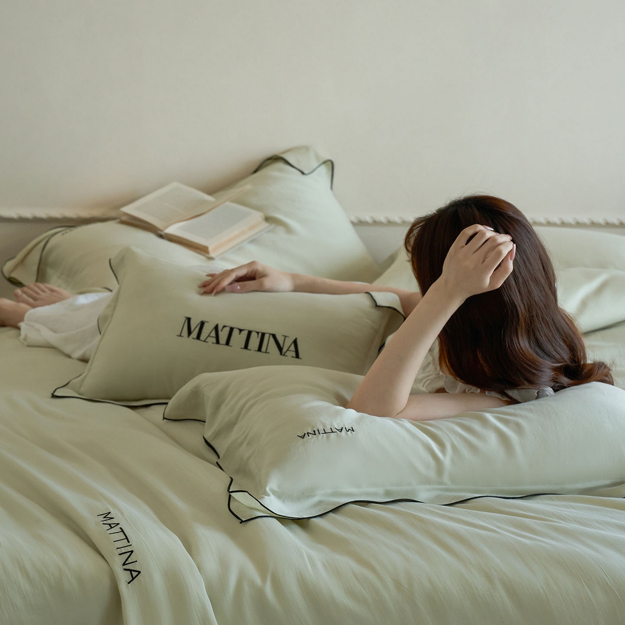 91家纺网 家纺一手货源 找家纺 （总）时亿家居 2026新款砂洗水洗兰精天丝四件套-奶芙系列