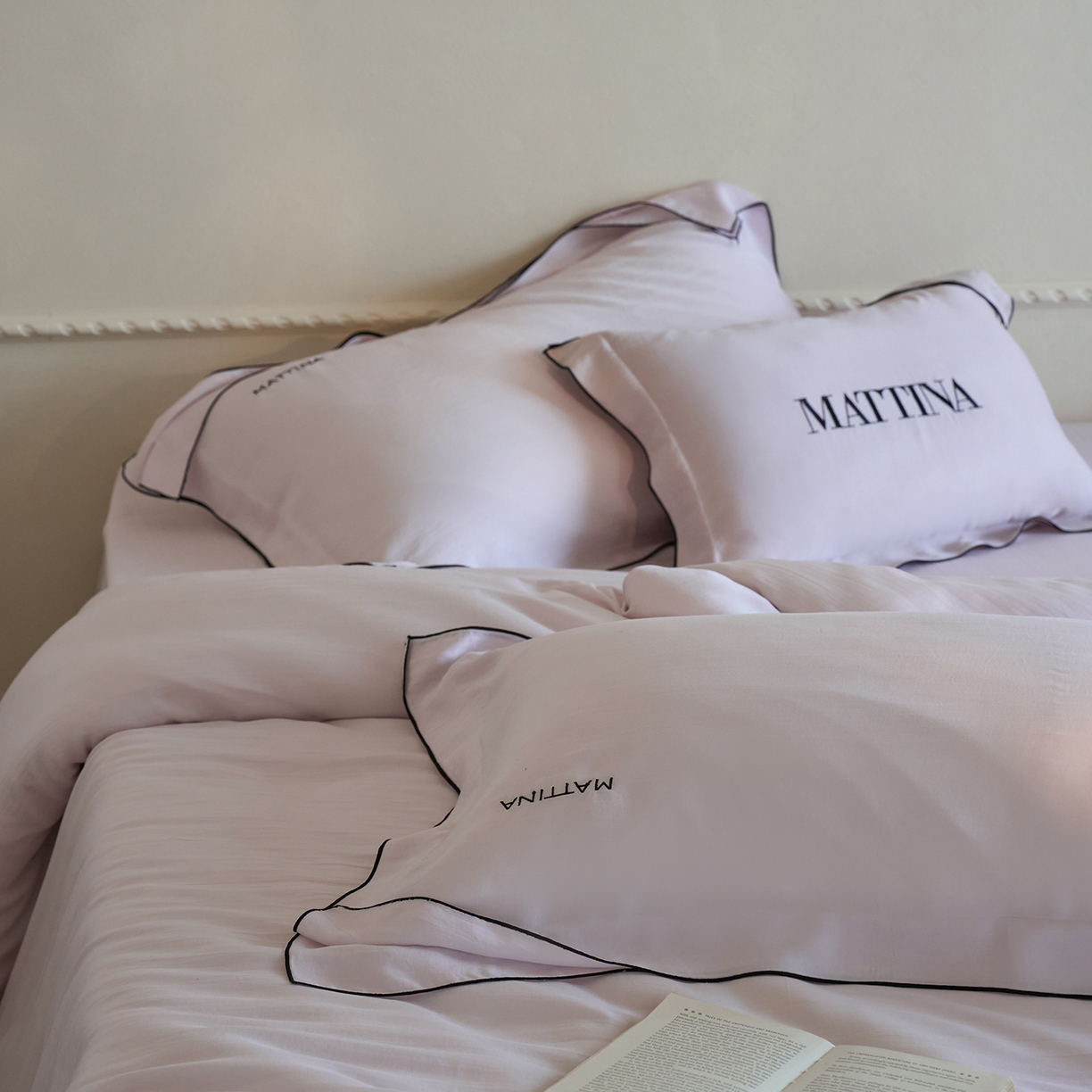 91家纺网 家纺一手货源 找家纺 时亿家居 2026新款砂洗水洗兰精天丝四件套-奶芙系列 奶芙-星光紫