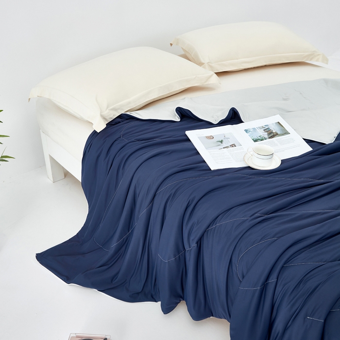 91家纺网 家纺一手货源 找家纺 （总）库里梦家纺 2026新款深海水藻凉感被夏被夏凉被空调被礼盒装