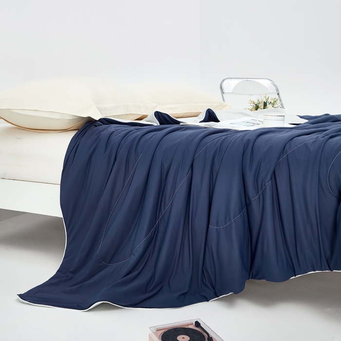 91家纺网 家纺一手货源 找家纺 （总）库里梦家纺 2026新款深海水藻凉感被夏被夏凉被空调被礼盒装