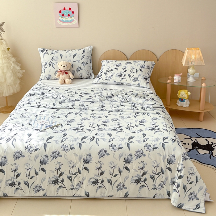 91家纺网 家纺一手货源 找家纺 （总）CINNY馨宜 2026新款小冰皮氨纶凉感夏被空调被