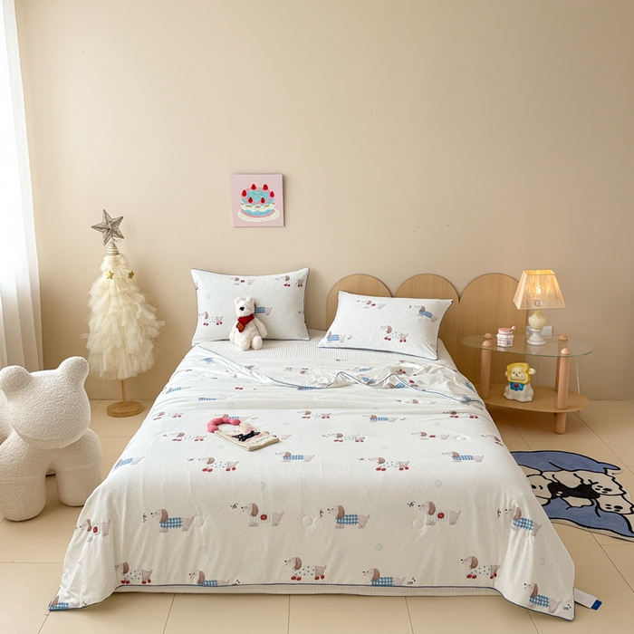 CINNY馨宜 2026新款小冰皮氨纶凉感夏被空调被 绅士狗