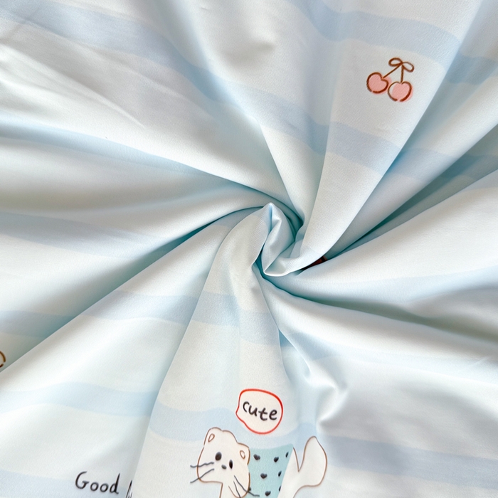 91家纺网 家纺一手货源 找家纺 CINNY馨宜 2026新款小冰皮氨纶凉感夏被空调被 晚安猫