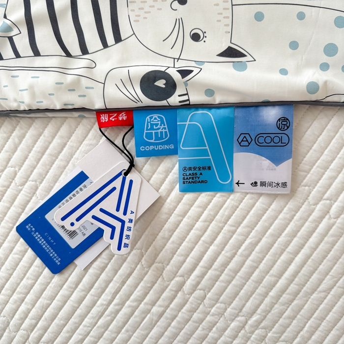 91家纺网 家纺一手货源 找家纺 CINNY馨宜 2026新款小冰皮氨纶凉感夏被空调被 喵星人