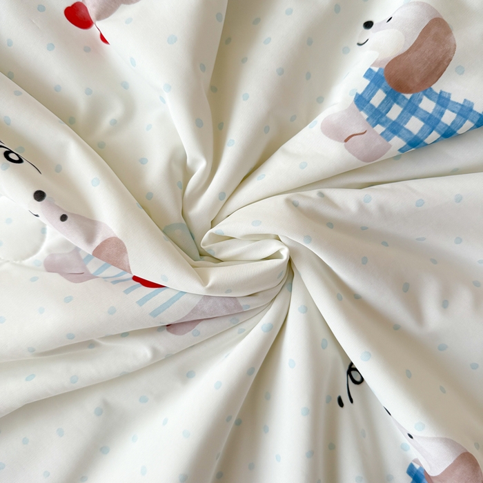 91家纺网 家纺一手货源 找家纺 CINNY馨宜 2026新款小冰皮氨纶凉感夏被空调被 绅士狗