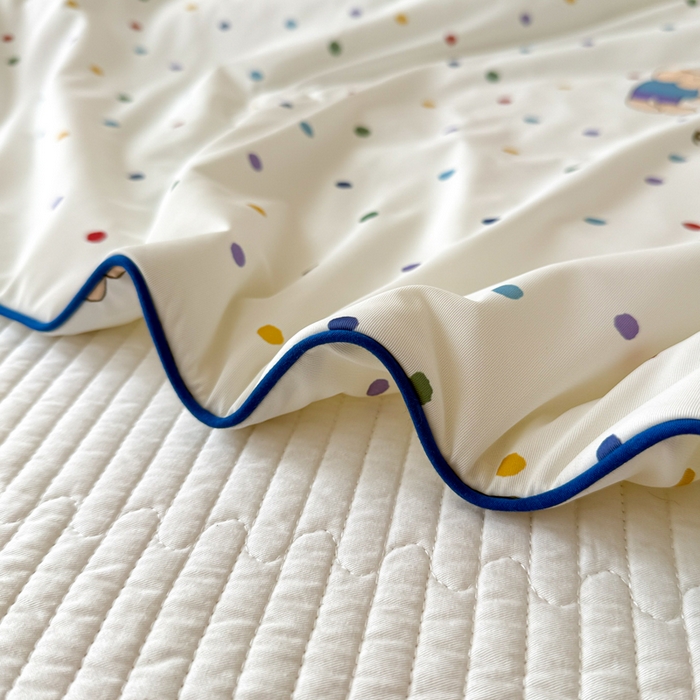 91家纺网 家纺一手货源 找家纺 CINNY馨宜 2026新款小冰皮氨纶凉感夏被空调被 跳跳象