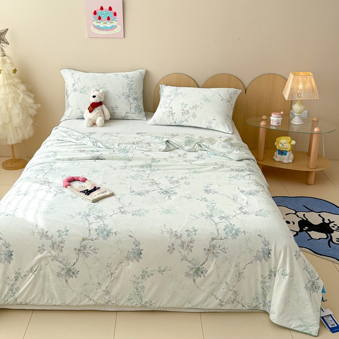 91家纺网 家纺一手货源 找家纺 CINNY馨宜 2026新款小冰皮氨纶凉感夏被空调被 织夏