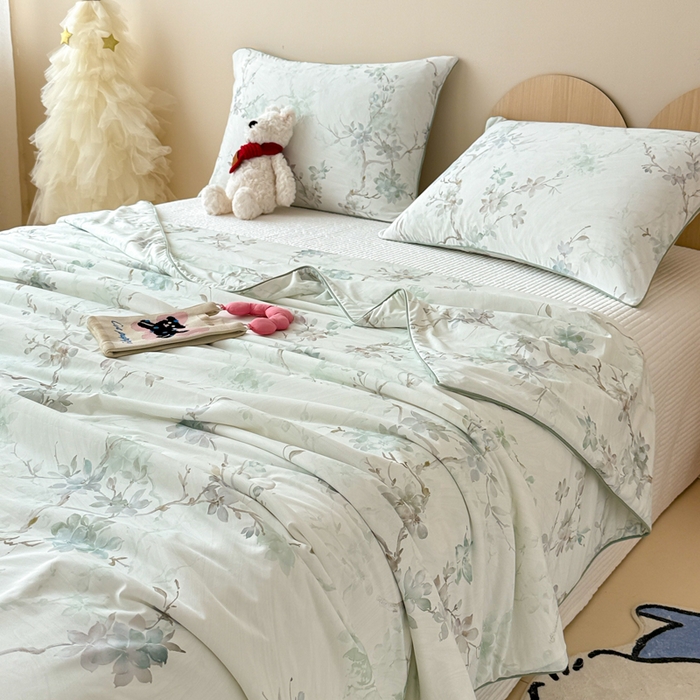 91家纺网 家纺一手货源 找家纺 CINNY馨宜 2026新款小冰皮氨纶凉感夏被空调被 织夏