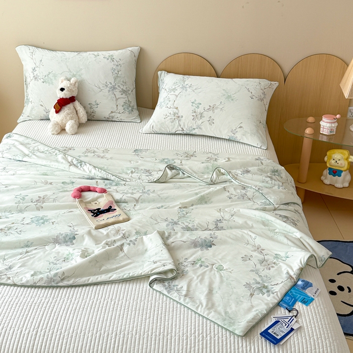 91家纺网 家纺一手货源 找家纺 CINNY馨宜 2026新款小冰皮氨纶凉感夏被空调被 织夏