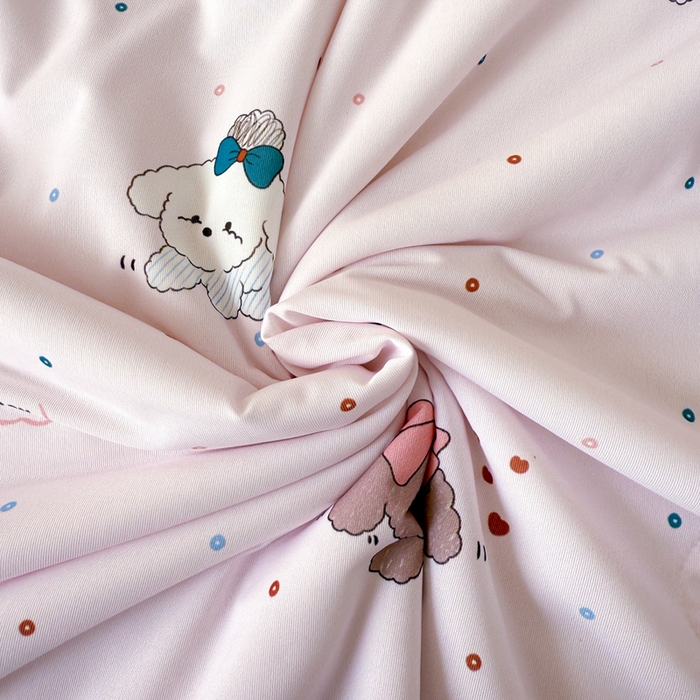 91家纺网 家纺一手货源 找家纺 CINNY馨宜 2026新款小冰皮氨纶凉感夏被空调被 顽皮狗