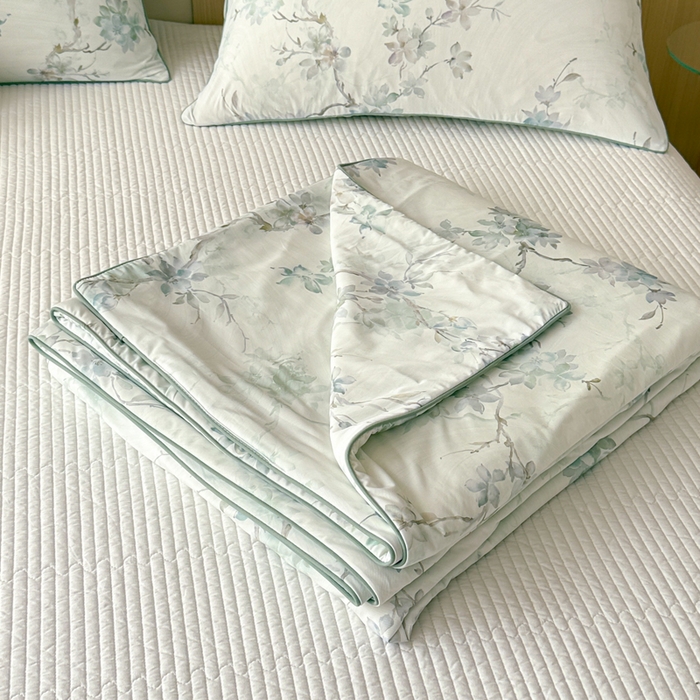 91家纺网 家纺一手货源 找家纺 CINNY馨宜 2026新款小冰皮氨纶凉感夏被空调被 织夏