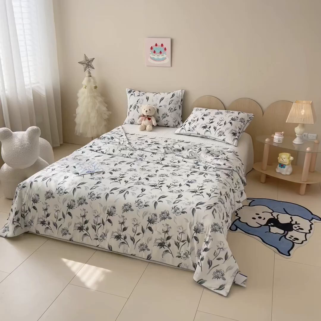 91家纺网 家纺一手货源 找家纺 （总）CINNY馨宜 2026新款小冰皮氨纶凉感夏被空调被